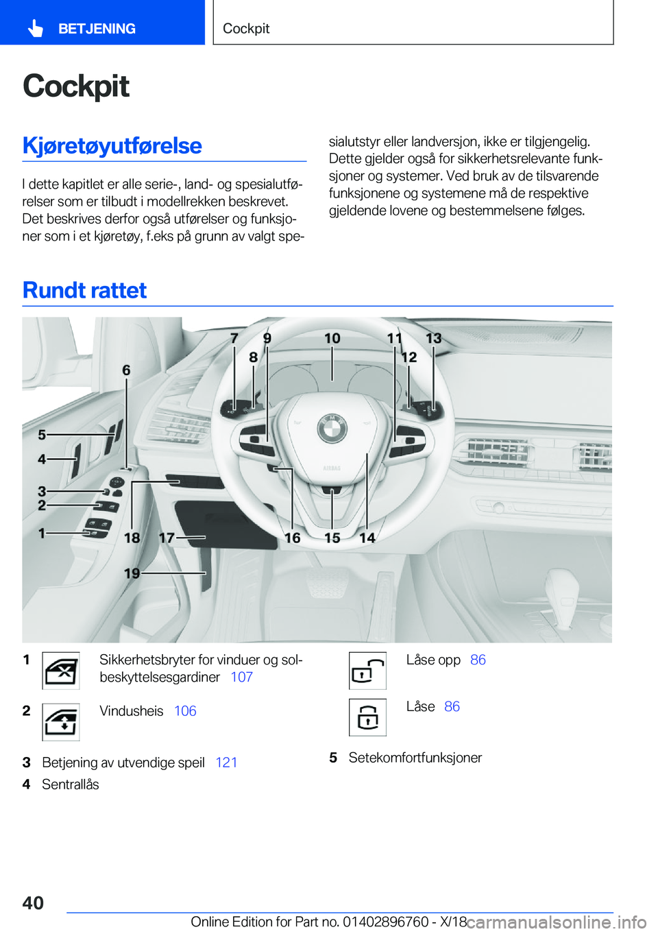 BMW X5 2019  InstruksjonsbØker (in Norwegian) �C�o�c�k�p�i�t�K�j�