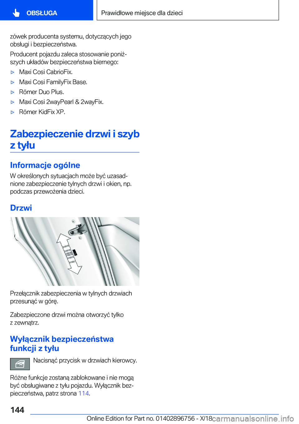 BMW X5 2019  Instrukcja obsługi (in Polish) �z�