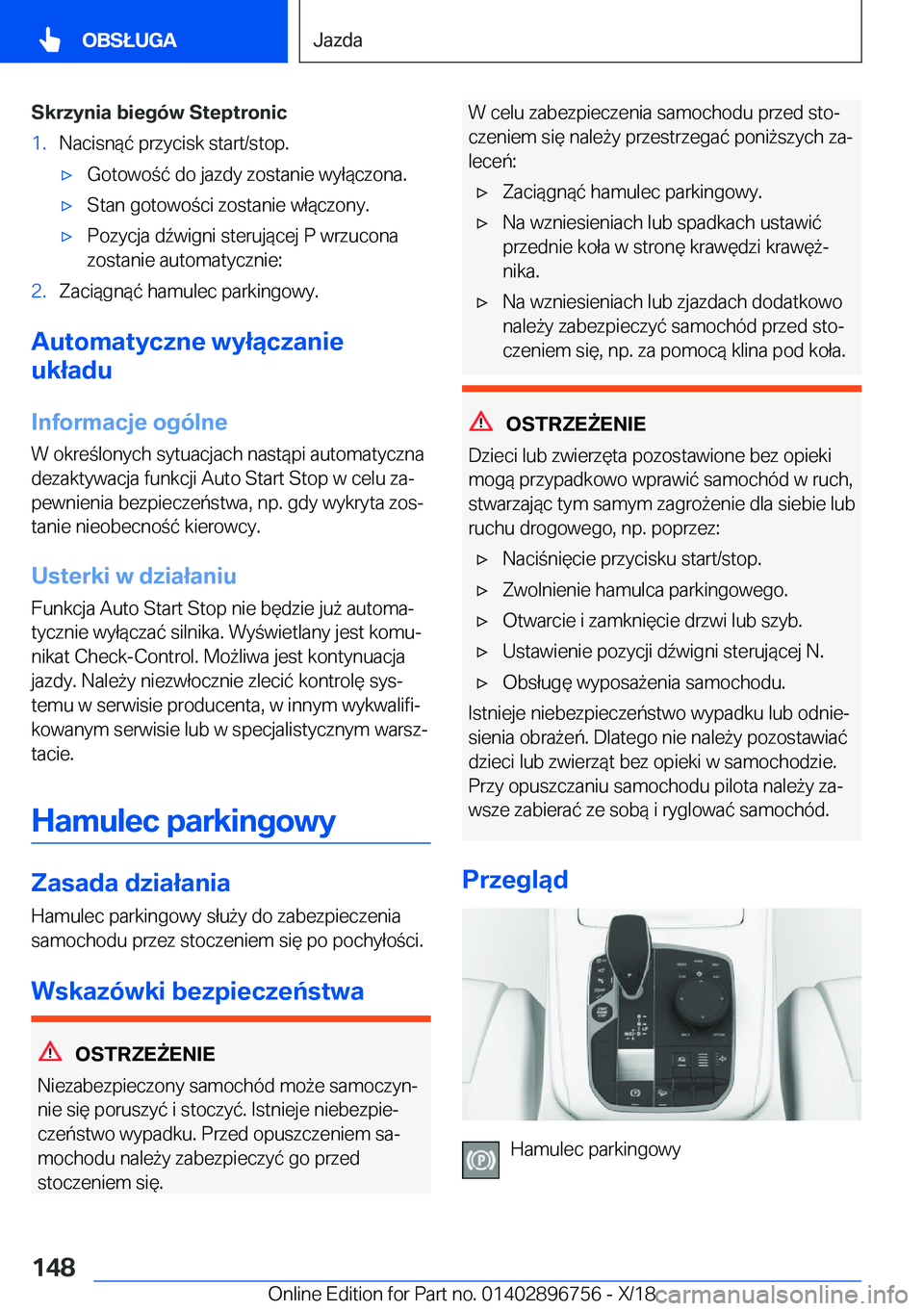 BMW X5 2019  Instrukcja obsługi (in Polish) �S�k�r�z�y�n�i�a��b�i�e�g�