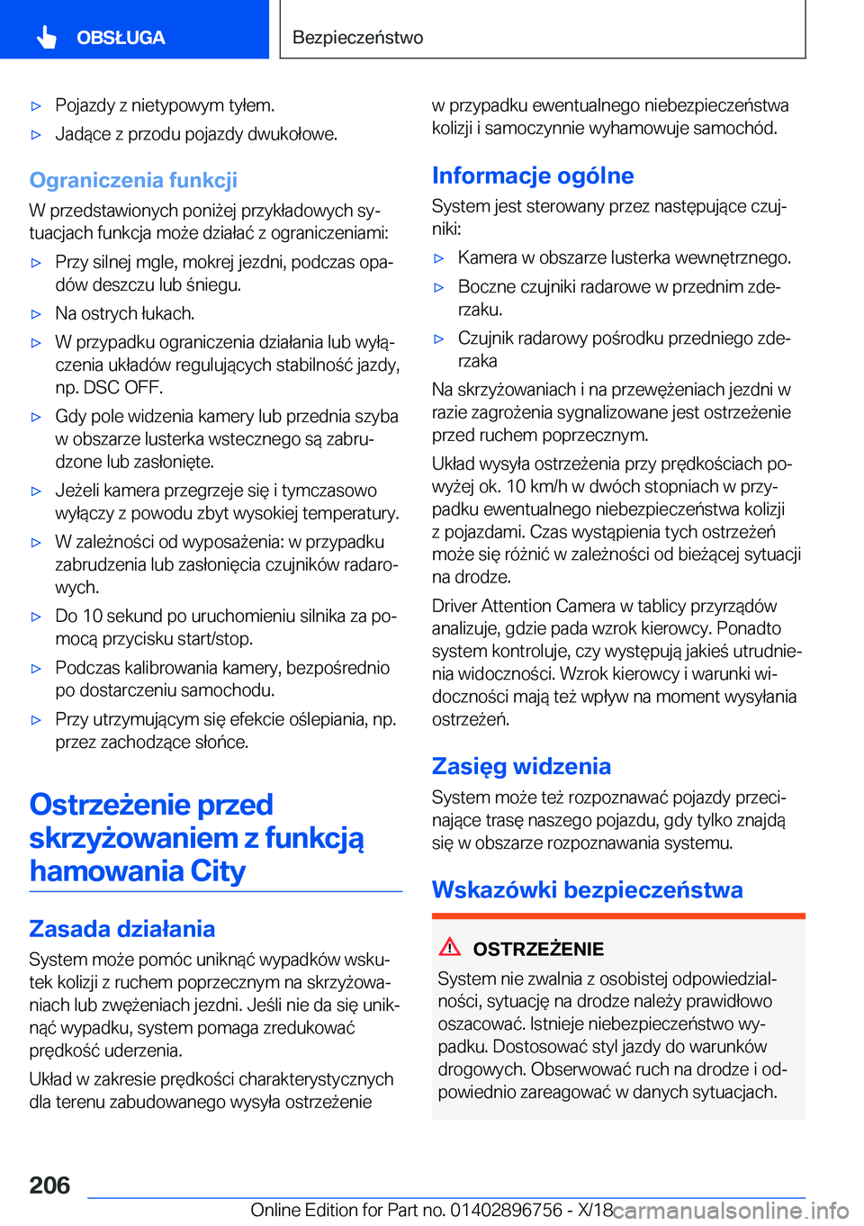 BMW X5 2019  Instrukcja obsługi (in Polish) 'x�P�o�j�a�z�d�y��z��n�i�e�t�y�p�o�w�y�m��t�y�ł�e�m�.'x�J�a�d�