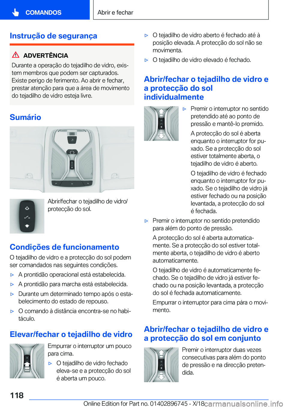 BMW X5 2019  Manual do condutor (in Portuguese) �I�n�s�t�r�u�