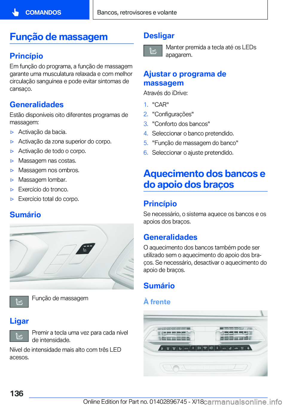 BMW X5 2019  Manual do condutor (in Portuguese) �F�u�n�