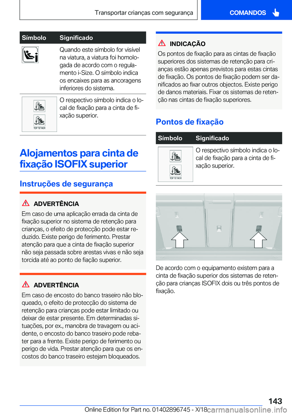 BMW X5 2019  Manual do condutor (in Portuguese) �S�