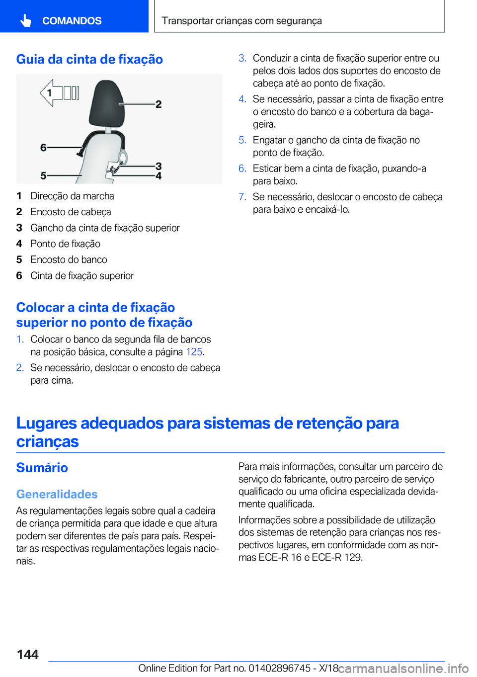 BMW X5 2019  Manual do condutor (in Portuguese) �G�u�i�a��d�a��c�i�n�t�a��d�e��f�i�x�a�