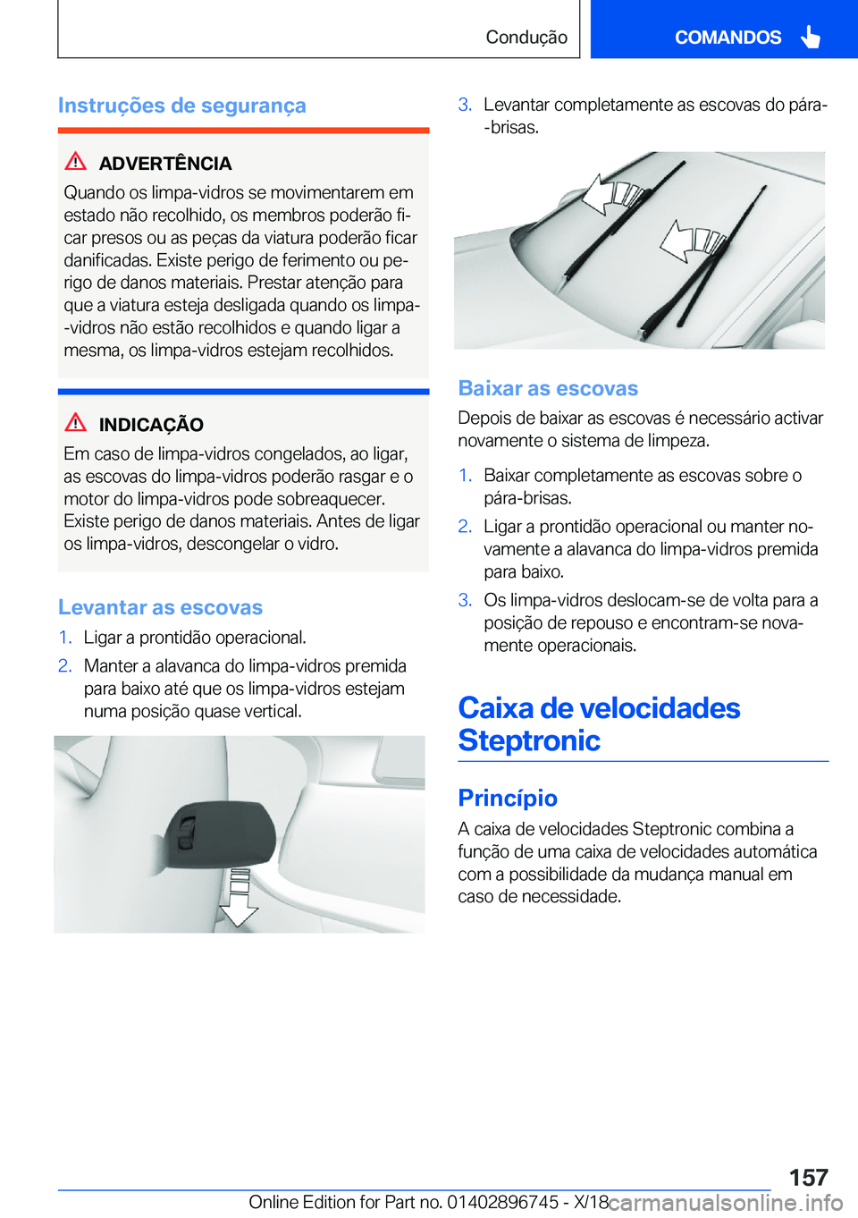 BMW X5 2019  Manual do condutor (in Portuguese) �I�n�s�t�r�u�