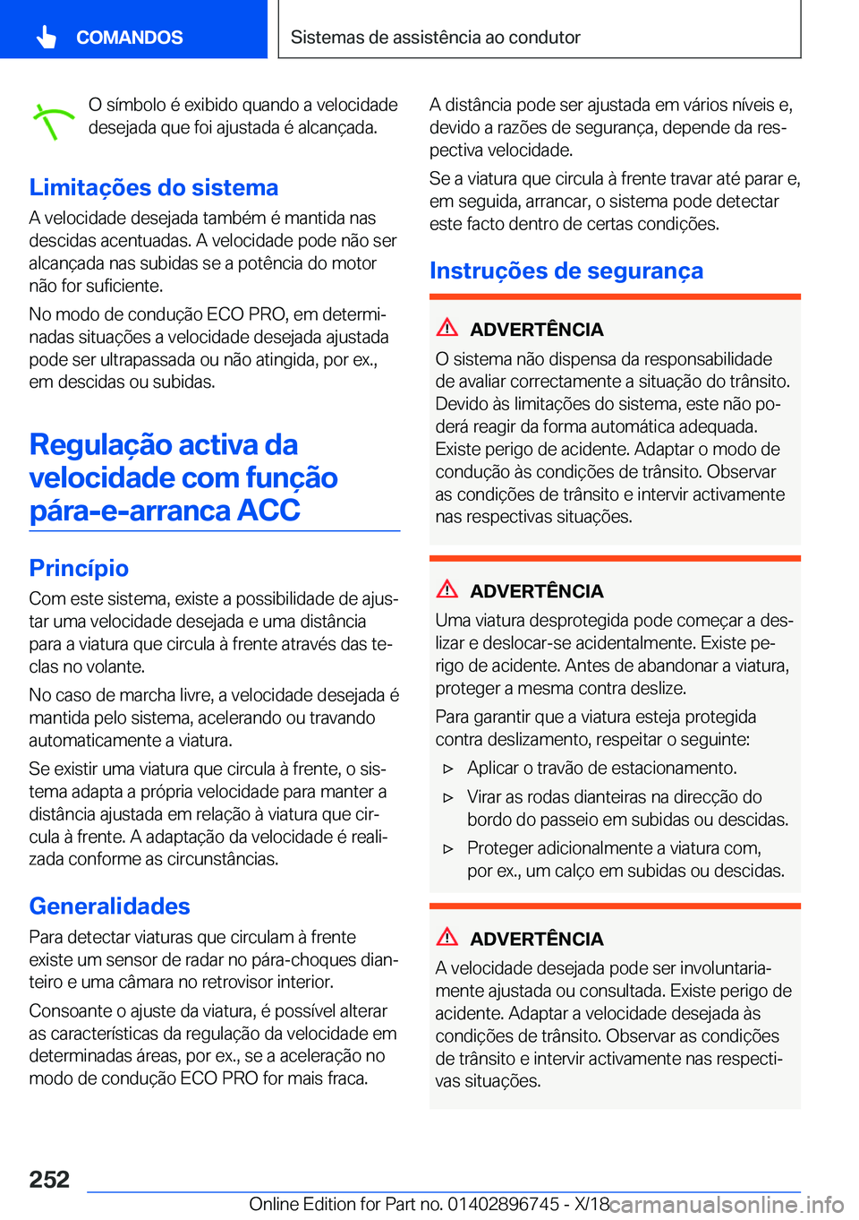 BMW X5 2019  Manual do condutor (in Portuguese) �O��s�