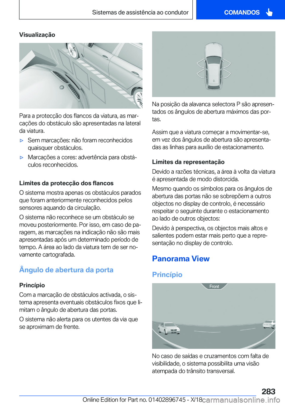 BMW X5 2019  Manual do condutor (in Portuguese) �V�i�s�u�a�l�i�z�a�