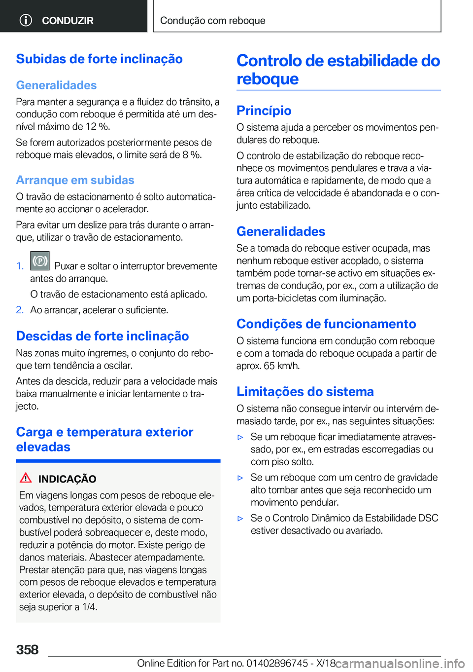 BMW X5 2019  Manual do condutor (in Portuguese) �S�u�b�i�d�a�s��d�e��f�o�r�t�e��i�n�c�l�i�n�a�