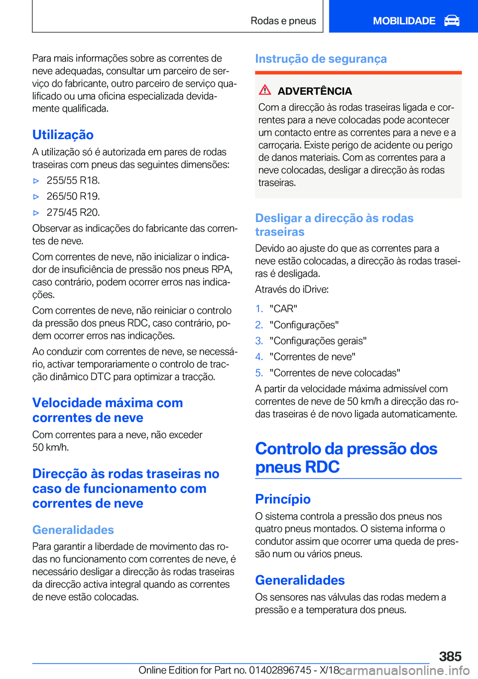BMW X5 2019  Manual do condutor (in Portuguese) �P�a�r�a��m�a�i�s��i�n�f�o�r�m�a�