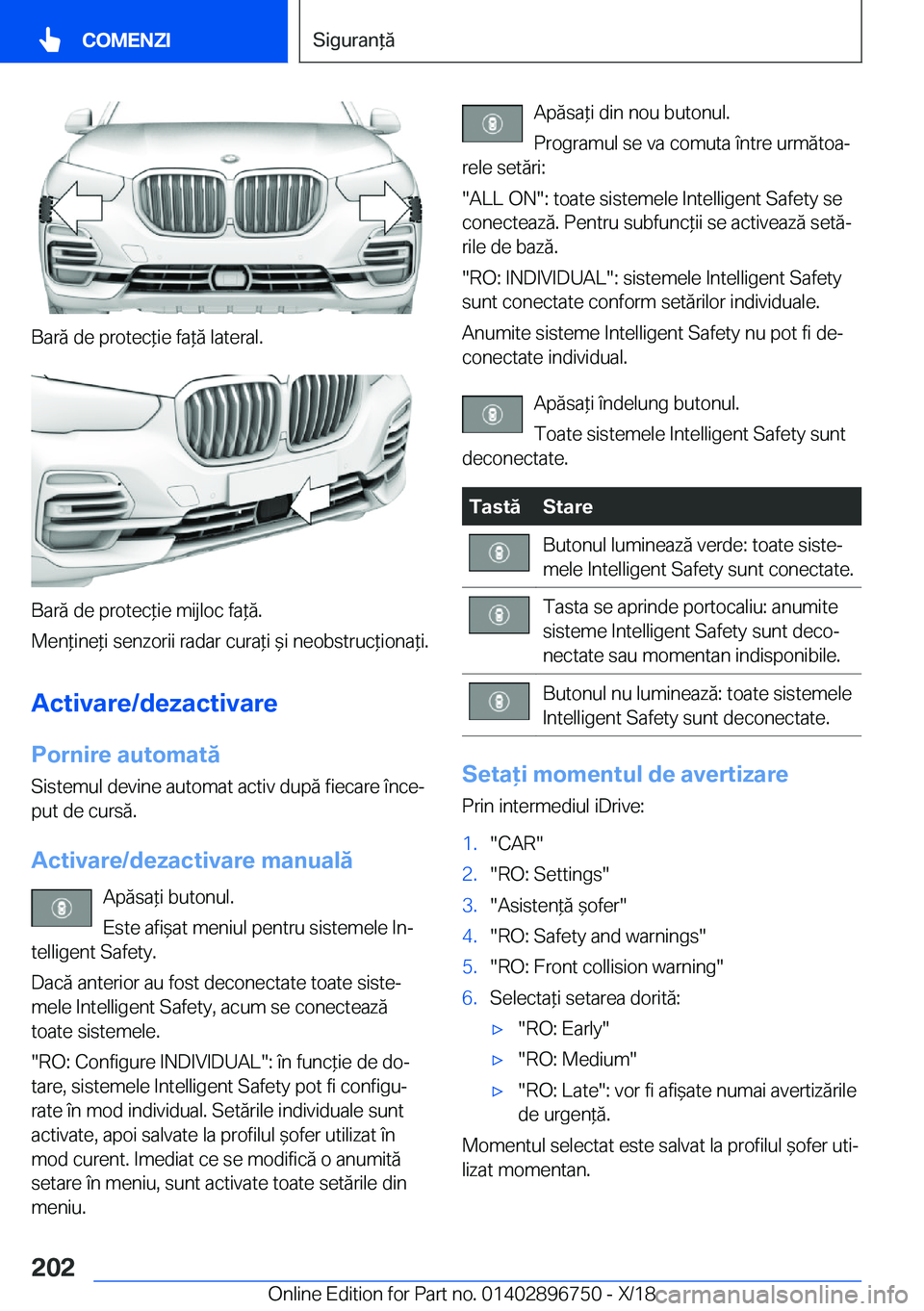 BMW X5 2019  Ghiduri De Utilizare (in Romanian) �B�a�r�