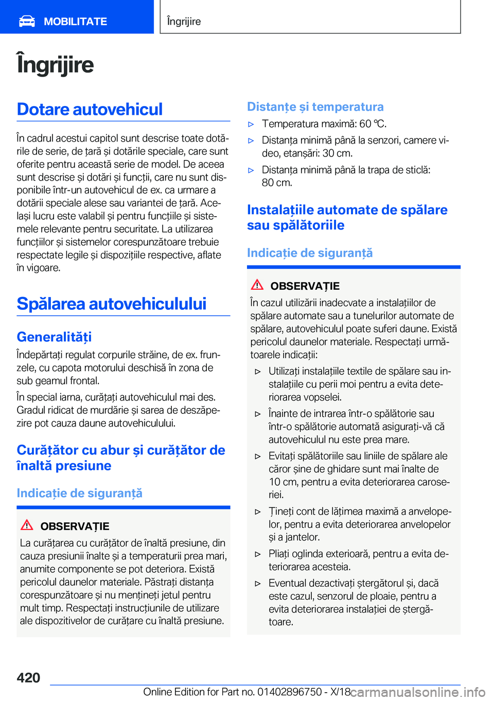 BMW X5 2019  Ghiduri De Utilizare (in Romanian) �