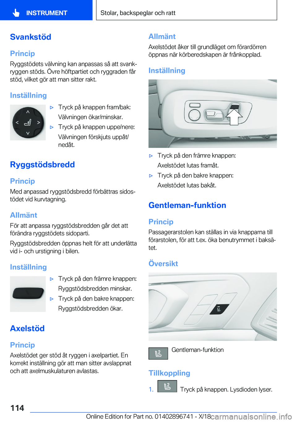 BMW X5 2019  InstruktionsbÖcker (in Swedish) �S�v�a�n�k�s�t�