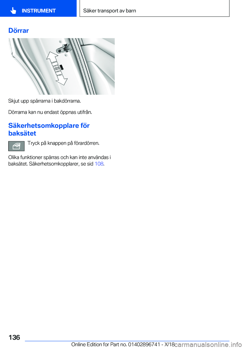 BMW X5 2019  InstruktionsbÖcker (in Swedish) �D�