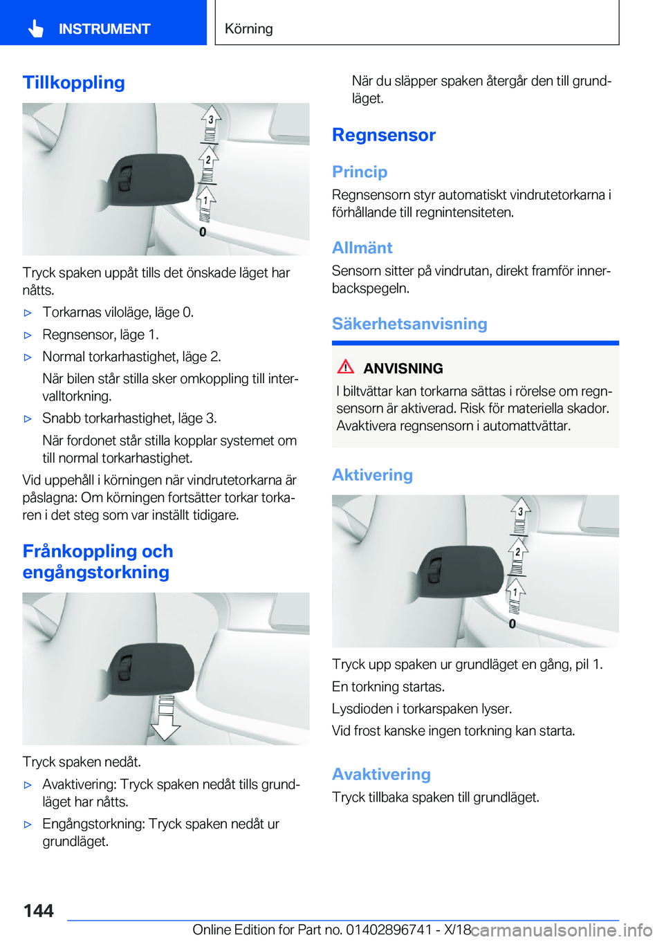 BMW X5 2019  InstruktionsbÖcker (in Swedish) �T�i�l�l�k�o�p�p�l�i�n�g
�T�r�y�c�k��s�p�a�k�e�n��u�p�p�å�t��t�i�l�l�s��d�e�t��