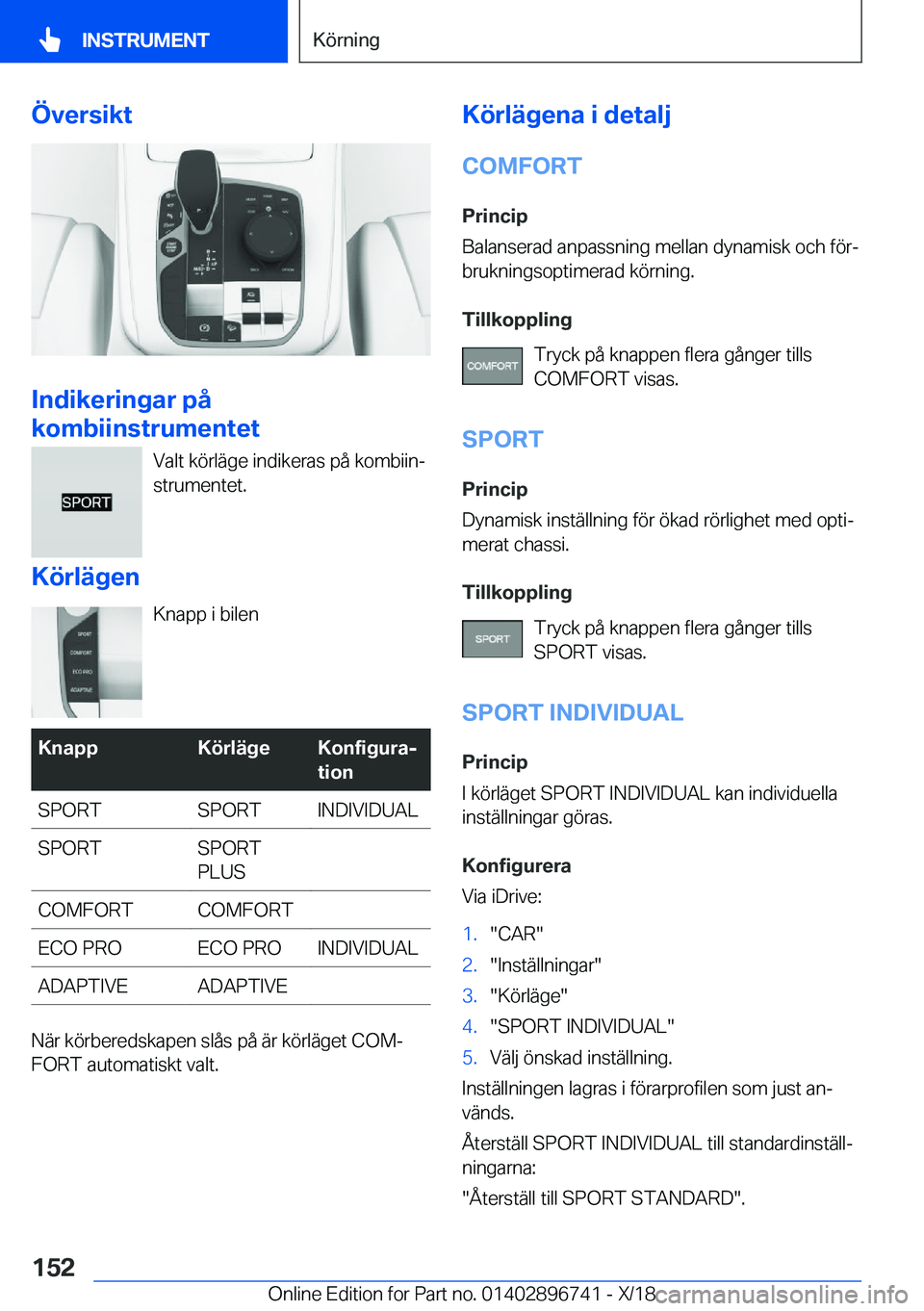 BMW X5 2019  InstruktionsbÖcker (in Swedish) �