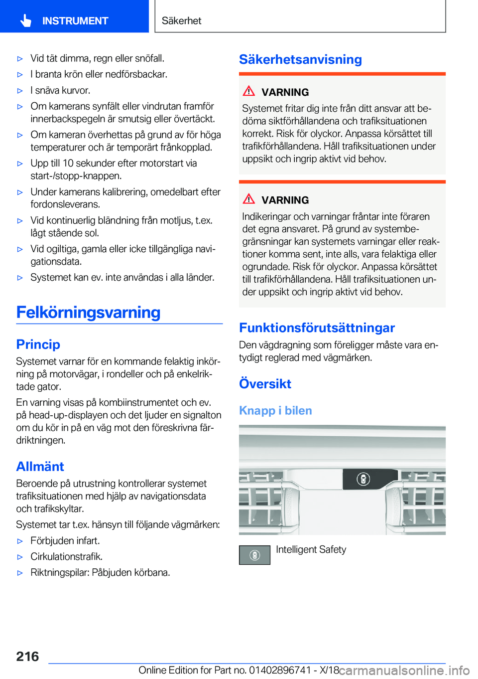 BMW X5 2019  InstruktionsbÖcker (in Swedish) x�V�i�d��t�ä�t��d�i�m�m�a�,��r�e�g�n��e�l�l�e�r��s�n�