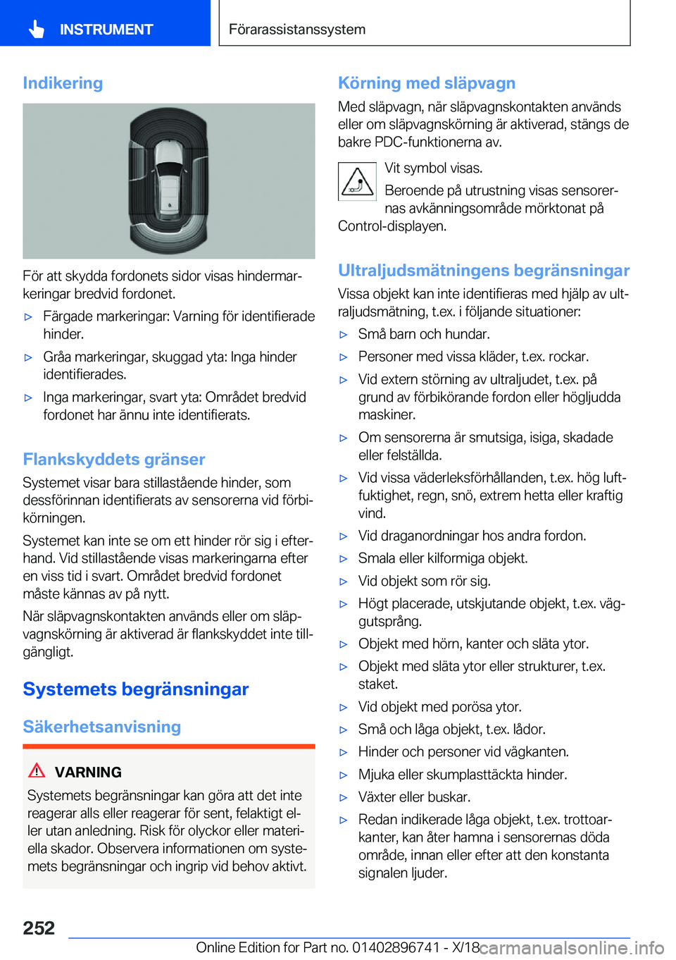 BMW X5 2019  InstruktionsbÖcker (in Swedish) �I�n�d�i�k�e�r�i�n�g
�F�