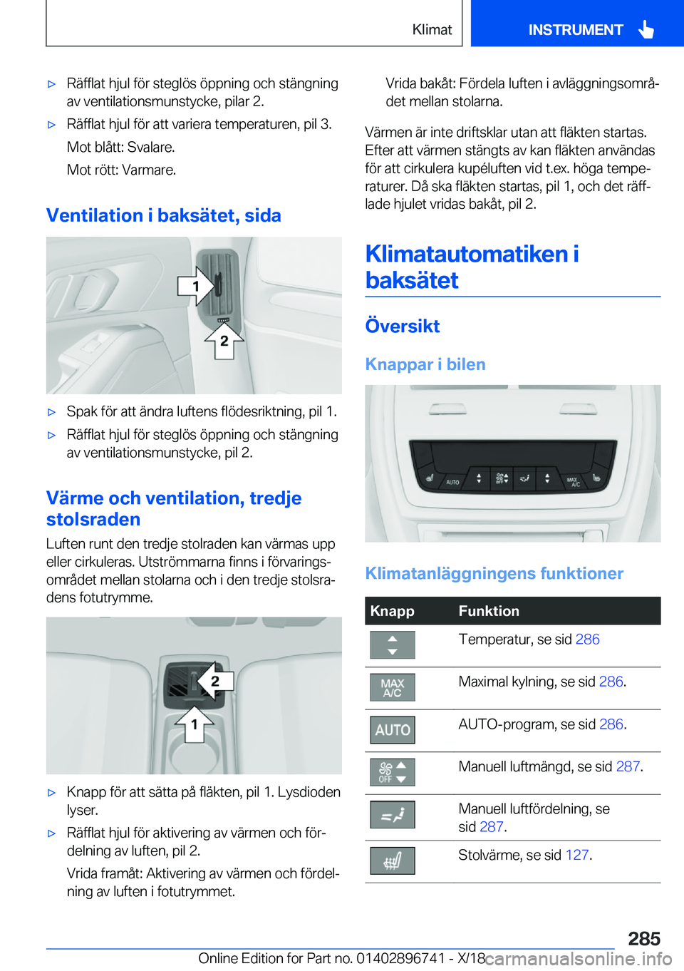 BMW X5 2019  InstruktionsbÖcker (in Swedish) x�R�ä�f�f�l�a�t��h�j�u�l��f�