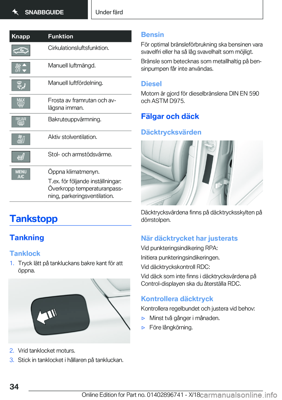 BMW X5 2019  InstruktionsbÖcker (in Swedish) �K�n�a�p�p�F�u�n�k�t�i�o�n�C�i�r�k�u�l�a�t�i�o�n�s�l�u�f�t�s�f�u�n�k�t�i�o�n�.�M�a�n�u�e�l�l��l�u�f�t�m�ä�n�g�d�.�M�a�n�u�e�l�l��l�u�f�t�f�