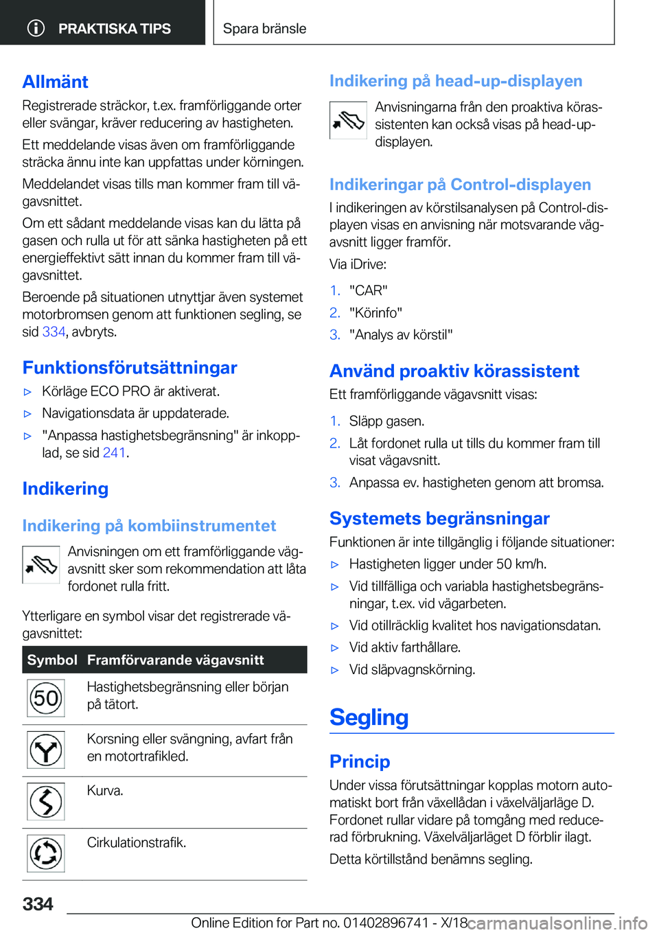 BMW X5 2019  InstruktionsbÖcker (in Swedish) �A�l�l�m�ä�n�t
�R�e�g�i�s�t�r�e�r�a�d�e��s�t�r�ä�c�k�o�r�,��t�.�e�x�.��f�r�a�m�f�
