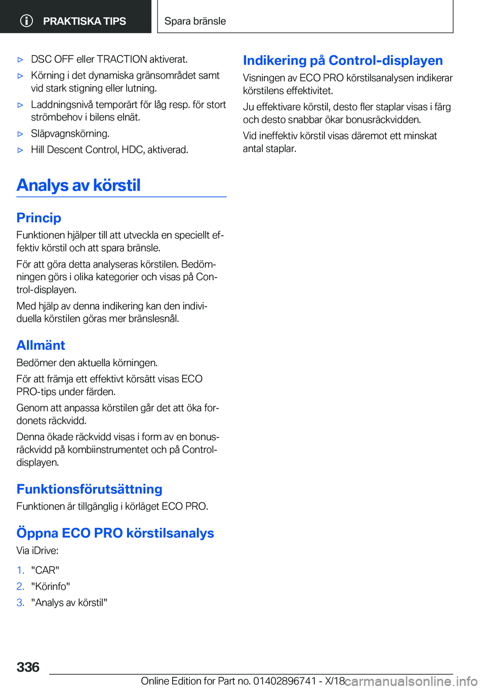 BMW X5 2019  InstruktionsbÖcker (in Swedish) x�D�S�C��O�F�F��e�l�l�e�r��T�R�A�C�T�I�O�N��a�k�t�i�v�e�r�a�t�.x�K�