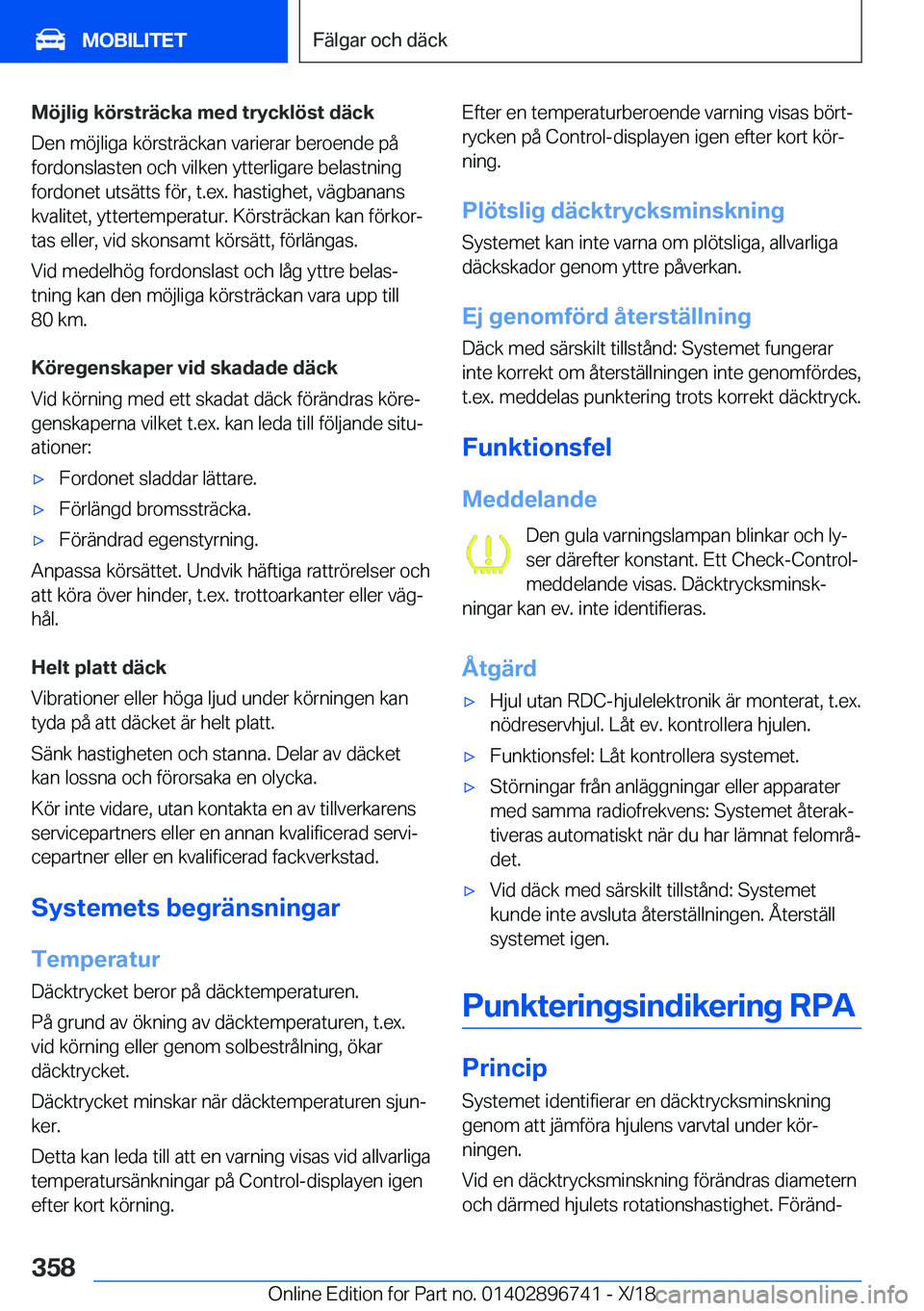 BMW X5 2019  InstruktionsbÖcker (in Swedish) �M�