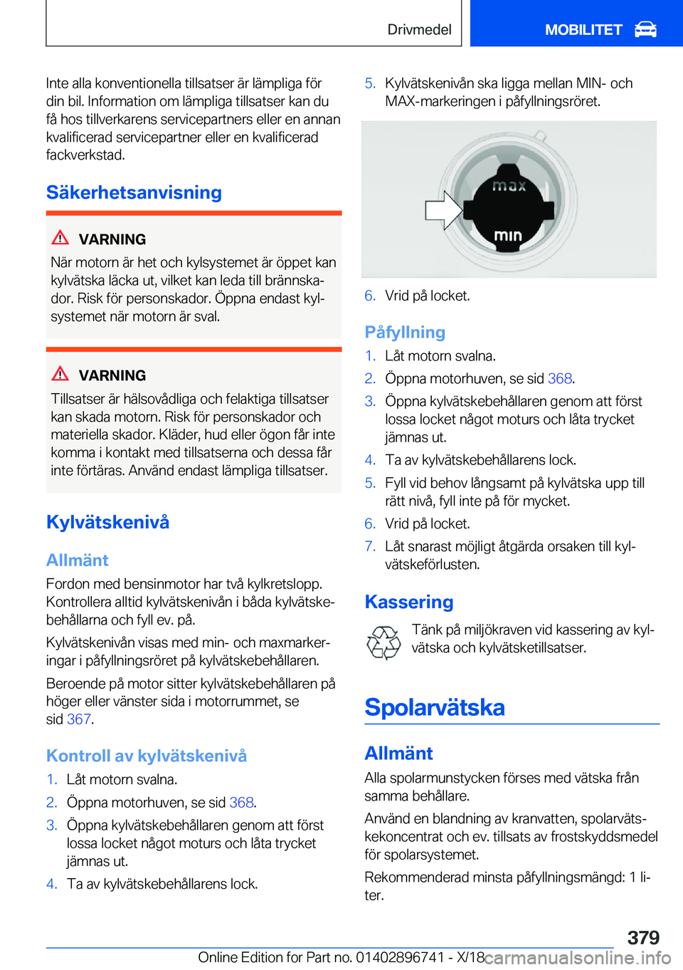 BMW X5 2019  InstruktionsbÖcker (in Swedish) �I�n�t�e��a�l�l�a��k�o�n�v�e�n�t�i�o�n�e�l�l�a��t�i�l�l�s�a�t�s�e�r��ä�r��l�ä�m�p�l�i�g�a��f�