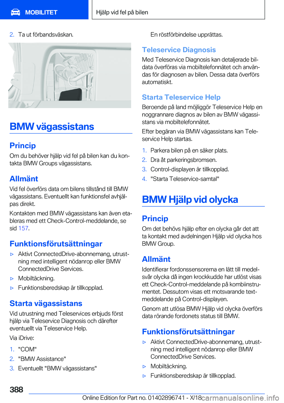 BMW X5 2019  InstruktionsbÖcker (in Swedish) �2�.�T�a��u�t��f�