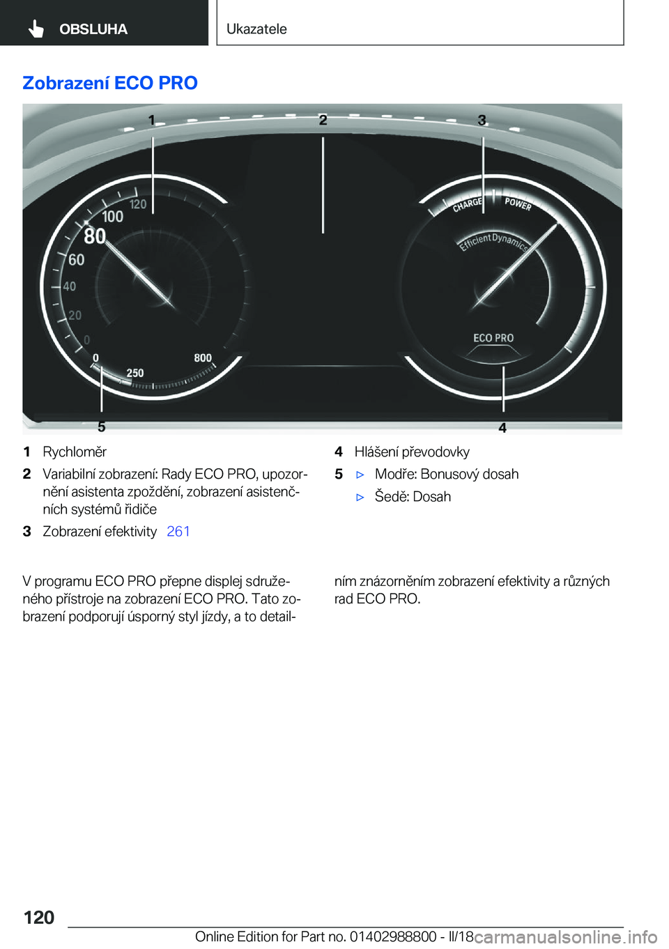 BMW X5 2018  Návod na použití (in Czech) �Z�o�b�r�a�z�e�n�