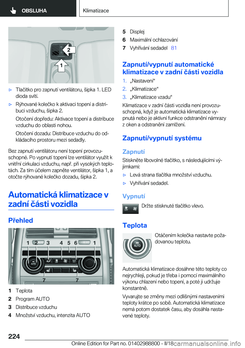 BMW X5 2018  Návod na použití (in Czech) x�T�l�a�č�