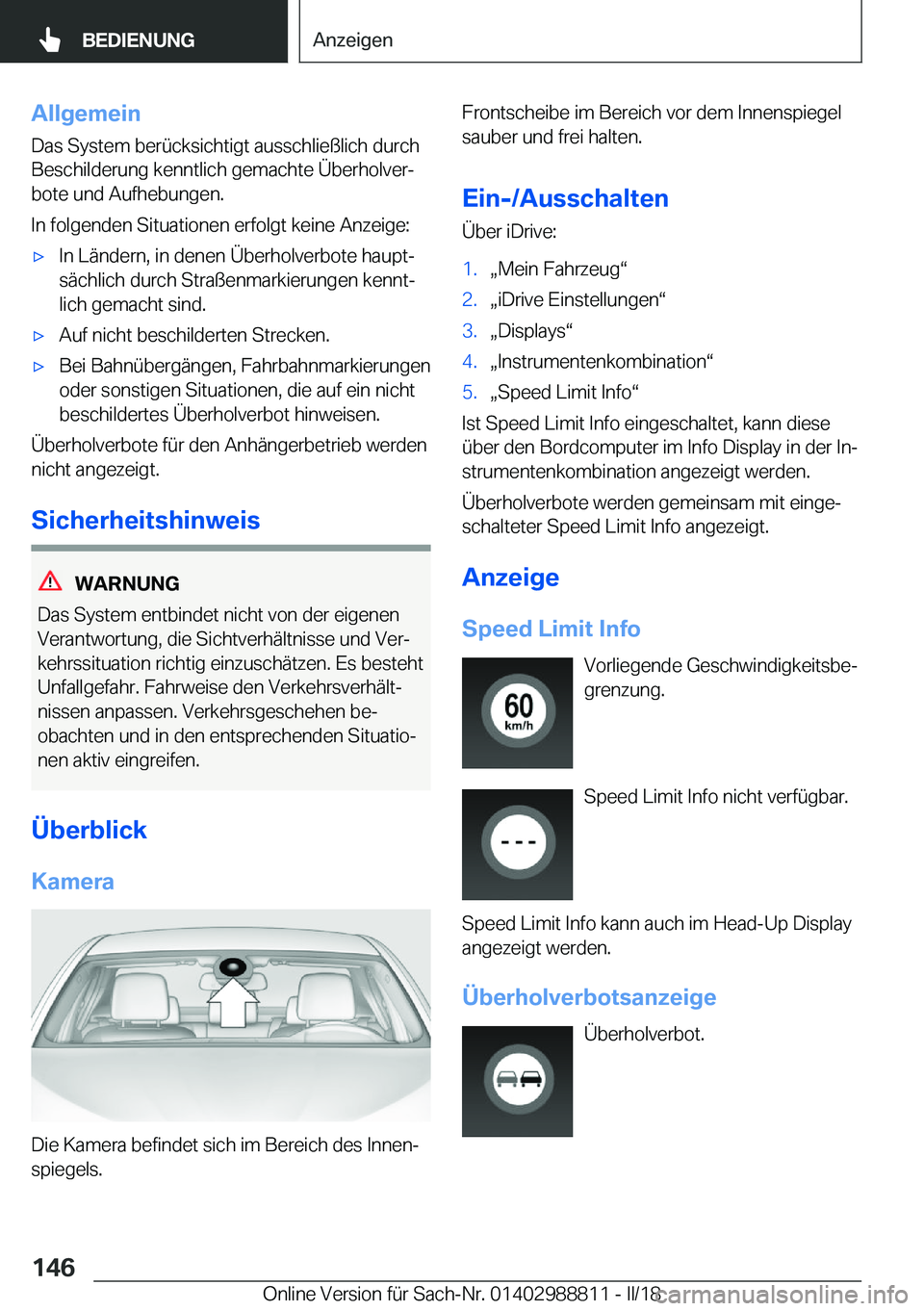 BMW X5 2018  Betriebsanleitungen (in German) �A�l�l�g�e�m�e�i�n�D�a�s� �S�y�s�t�e�m� �b�e�r�