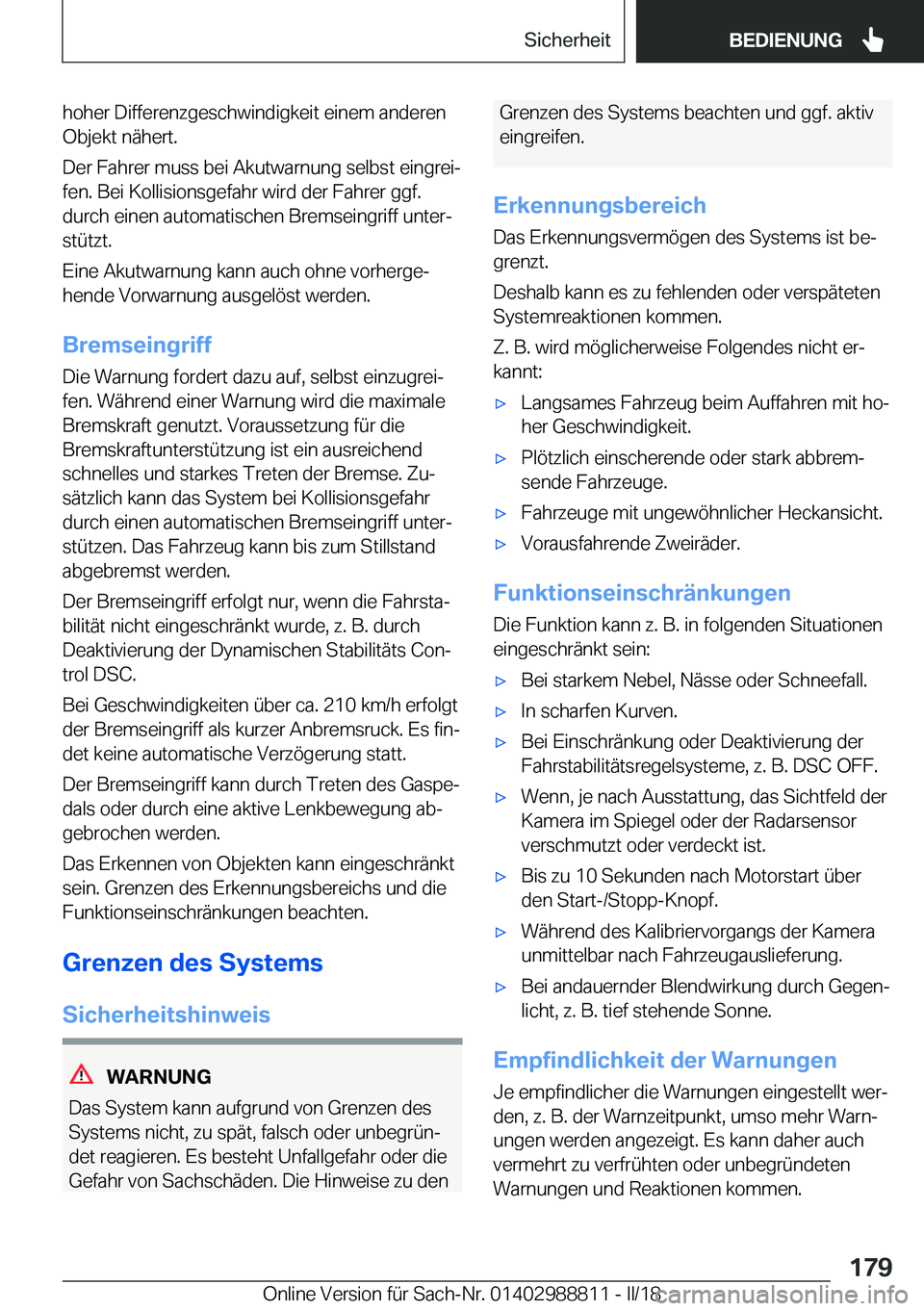 BMW X5 2018  Betriebsanleitungen (in German) �h�o�h�e�r� �D�i�f�f�e�r�e�n�z�g�e�s�c�h�w�i�n�d�i�g�k�e�i�t� �e�i�n�e�m� �a�n�d�e�r�e�n�O�b�j�e�k�t� �n�