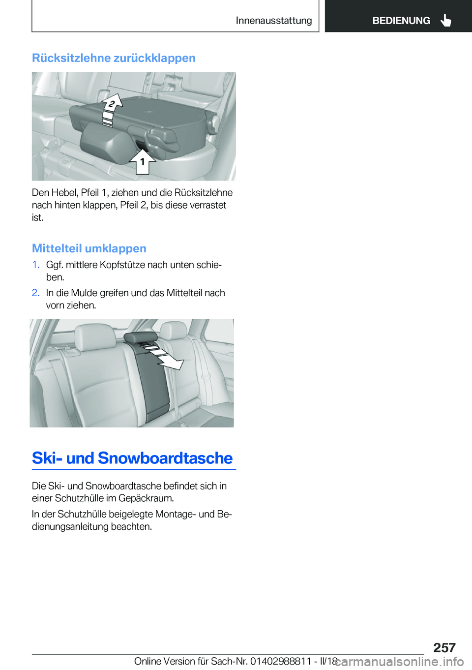 BMW X5 2018  Betriebsanleitungen (in German) �R�