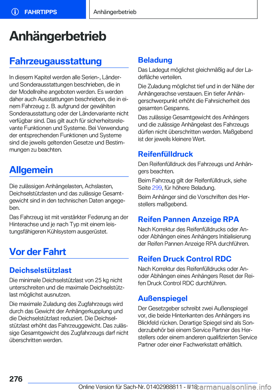 BMW X5 2018  Betriebsanleitungen (in German) �A�n�h�