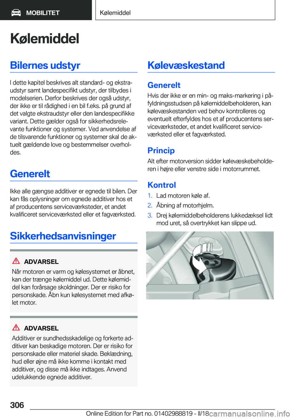 BMW X5 2018  InstruktionsbØger (in Danish) �K�