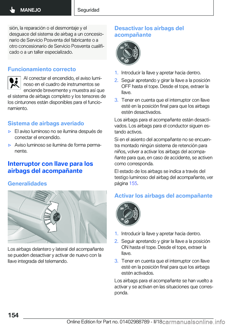 BMW X5 2018  Manuales de Empleo (in Spanish) �s�i�