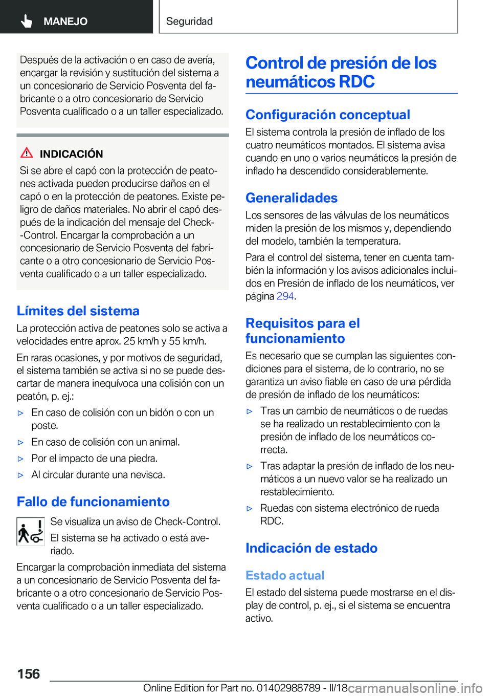 BMW X5 2018  Manuales de Empleo (in Spanish) �D�e�s�p�u�