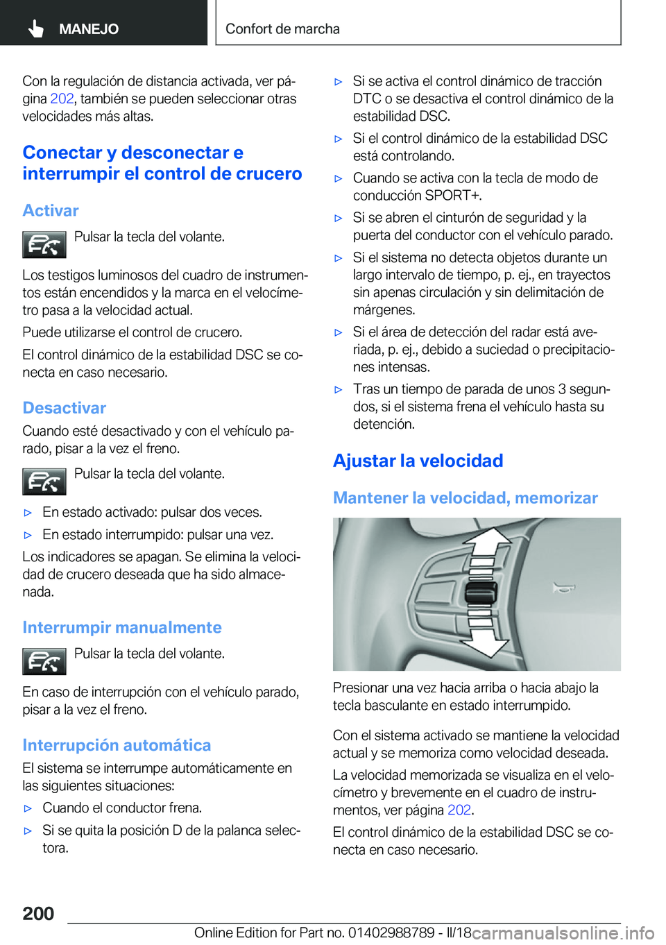 BMW X5 2018  Manuales de Empleo (in Spanish) �C�o�n� �l�a� �r�e�g�u�l�a�c�i�