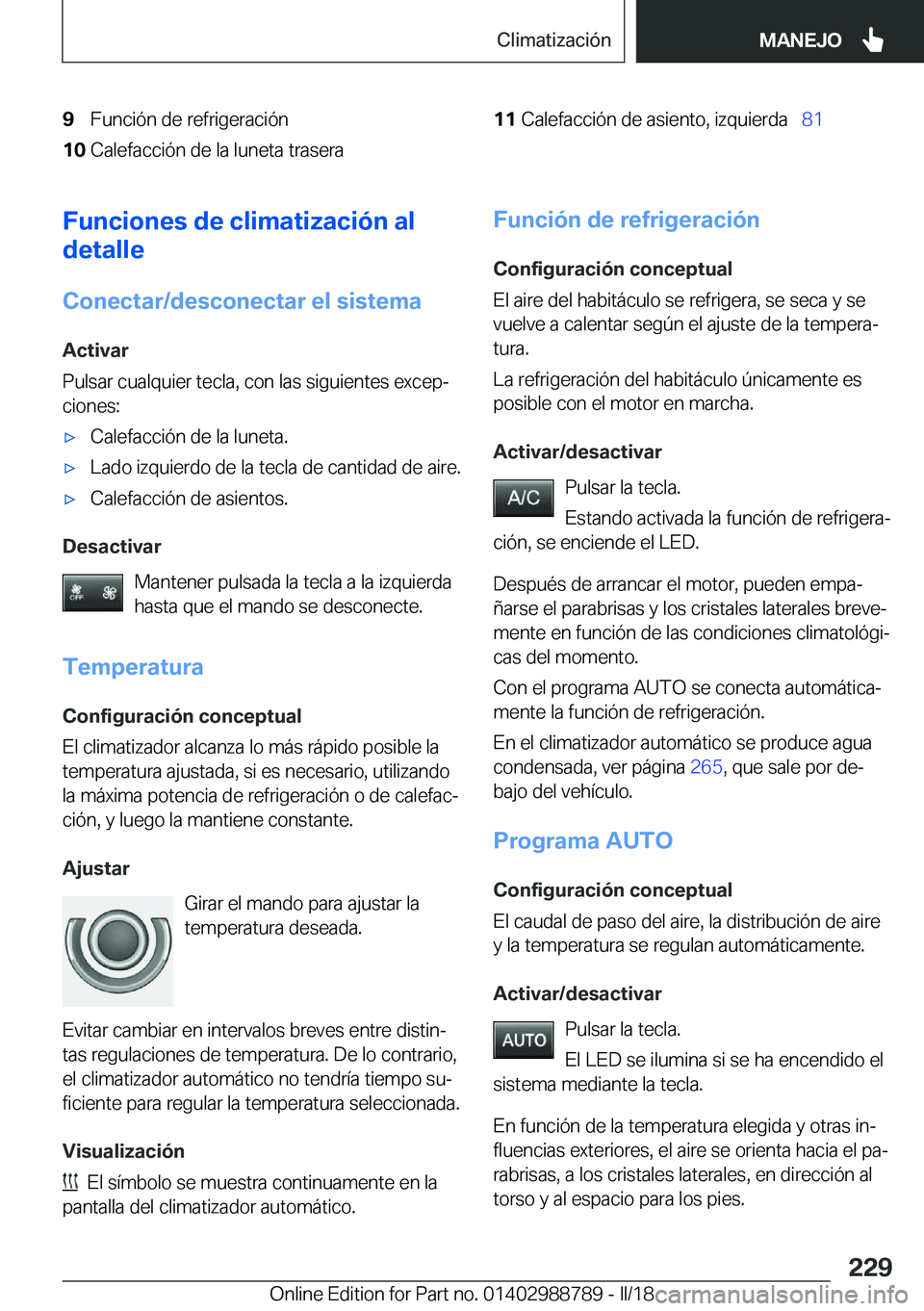BMW X5 2018  Manuales de Empleo (in Spanish) �9�F�u�n�c�i�
