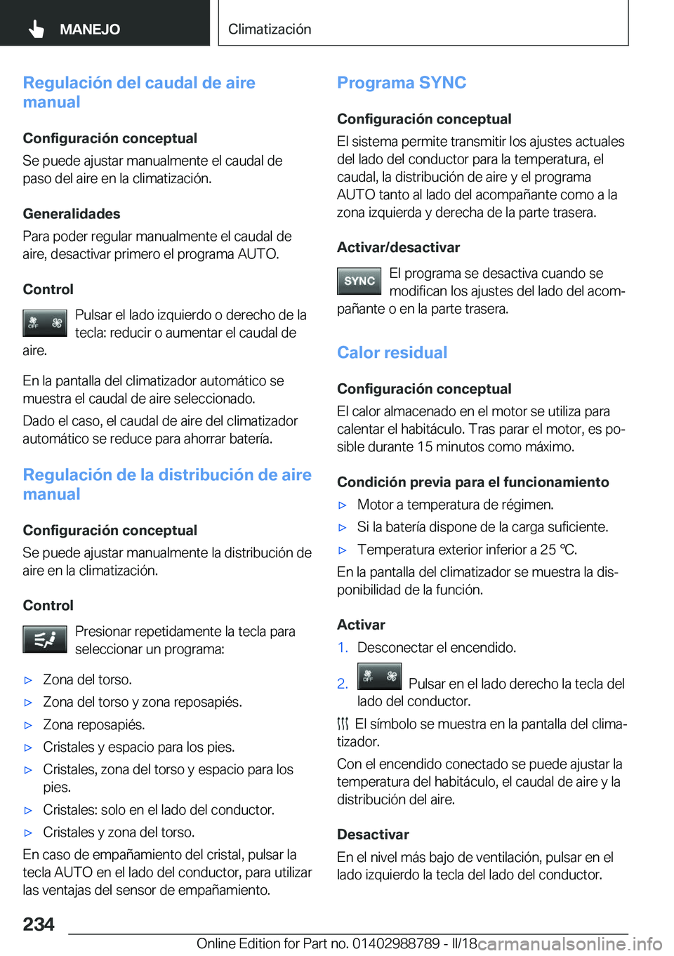 BMW X5 2018  Manuales de Empleo (in Spanish) �R�e�g�u�l�a�c�i�