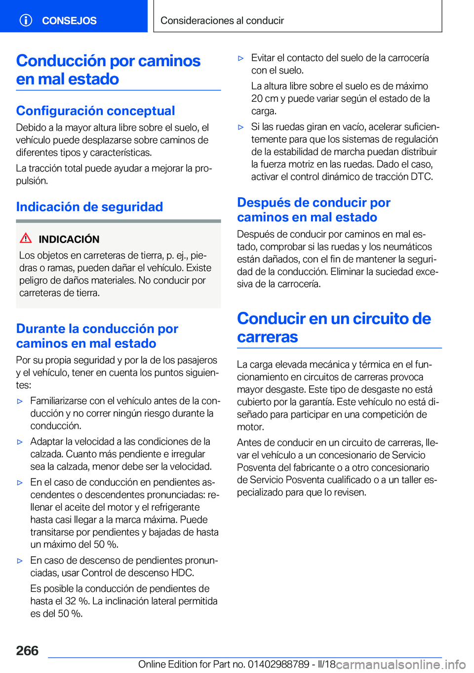 BMW X5 2018  Manuales de Empleo (in Spanish) �C�o�n�d�u�c�c�i�
