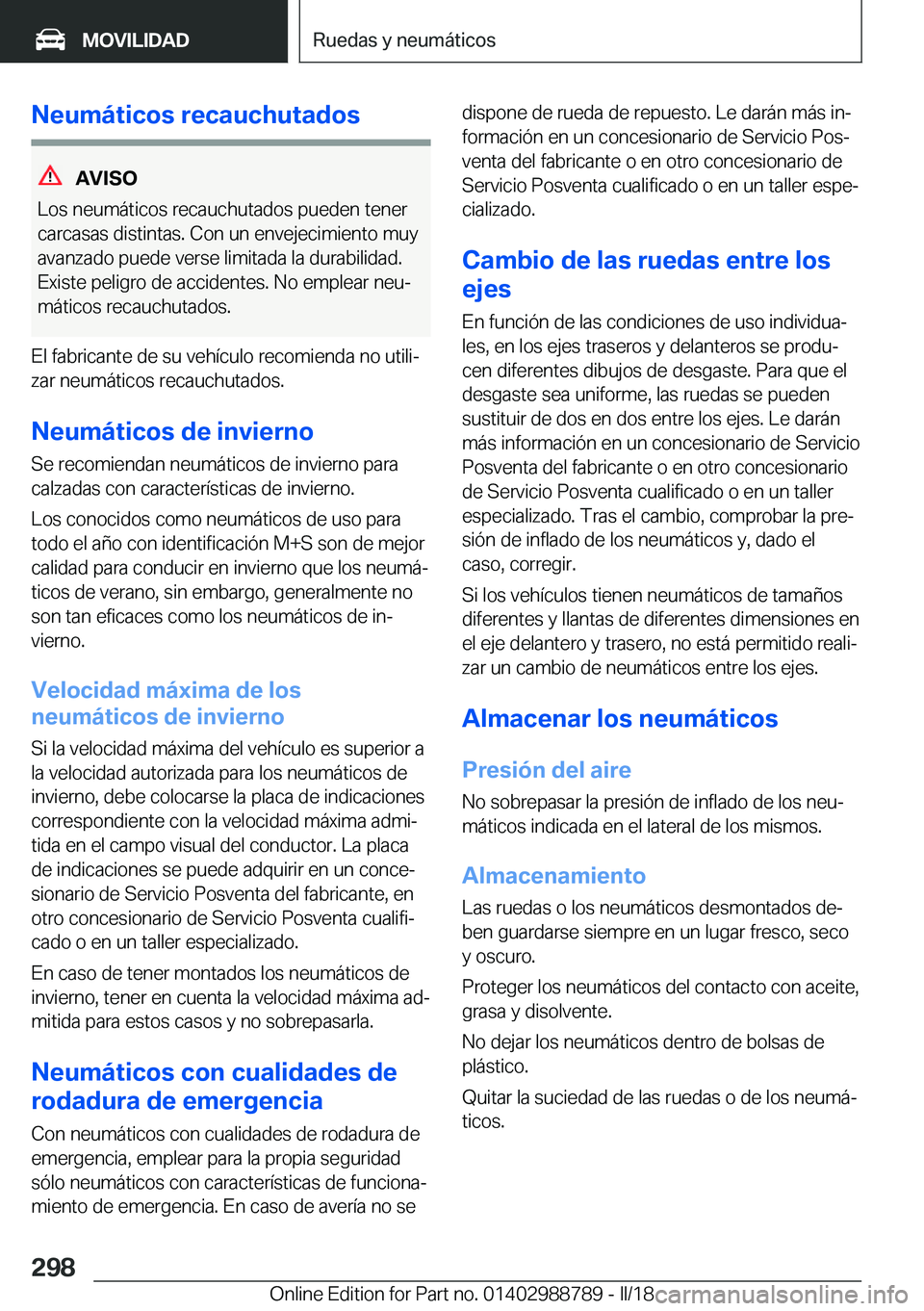 BMW X5 2018  Manuales de Empleo (in Spanish) �N�e�u�m�