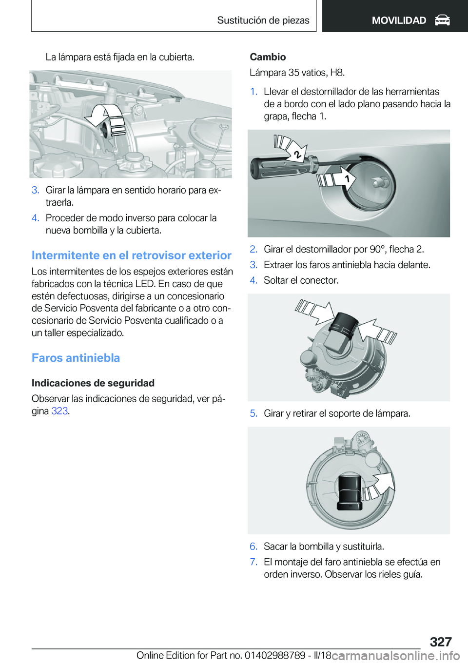 BMW X5 2018  Manuales de Empleo (in Spanish) �L�a� �l�