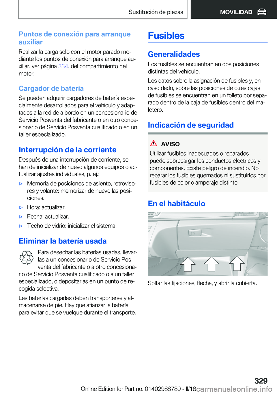 BMW X5 2018  Manuales de Empleo (in Spanish) �P�u�n�t�o�s��d�e��c�o�n�e�x�i�