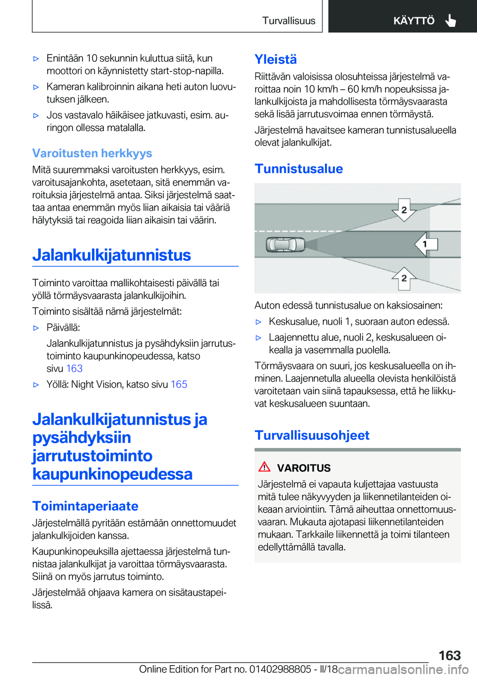BMW X5 2018  Omistajan Käsikirja (in Finnish) 'x�E�n�i�n�t�