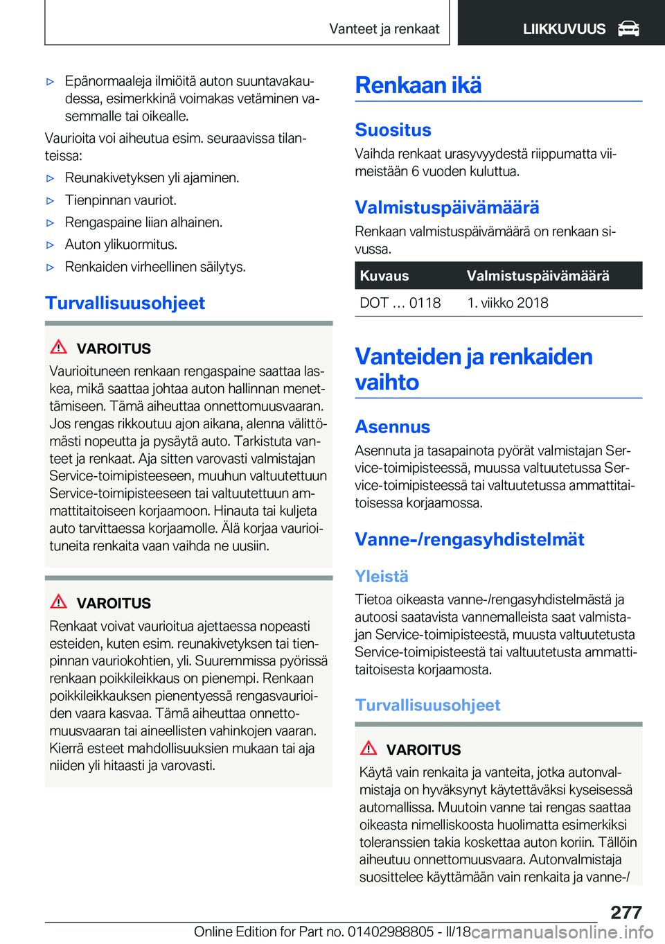 BMW X5 2018  Omistajan Käsikirja (in Finnish) 'x�E�p�
