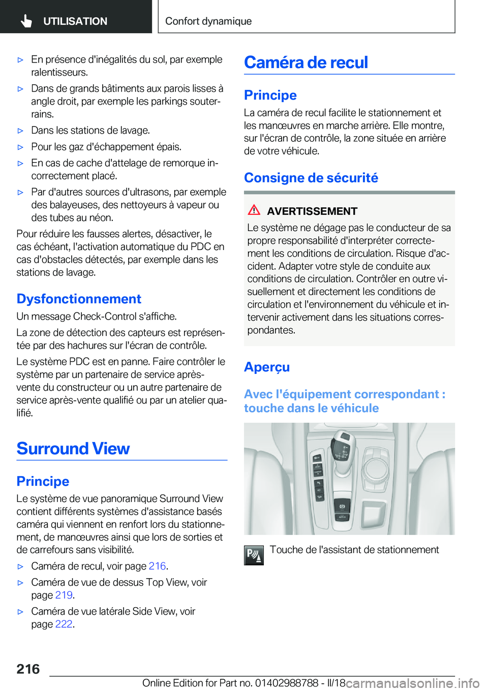 BMW X5 2018  Notices Demploi (in French) 'x�E�n� �p�r�é�s�e�n�c�e� �d�'�i�n�é�g�a�l�i�t�é�s� �d�u� �s�o�l�,� �p�a�r� �e�x�e�m�p�l�e�r�a�l�e�n�t�i�s�s�e�u�r�s�.'x�D�a�n�s� �d�e� �g�r�a�n�d�s� �b�