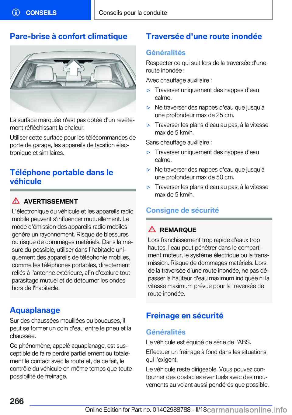 BMW X5 2018  Notices Demploi (in French) �P�a�r�e�-�b�r�i�s�e��