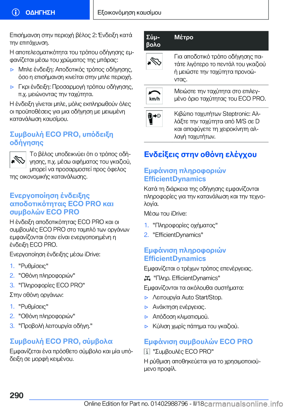 BMW X5 2018  ΟΔΗΓΌΣ ΧΡΉΣΗΣ (in Greek)  X c \ f p _ s ` f y�  f g y `�  c w d \ b j p�  t o ^ b e� �2�:�  M ` v w \ a y�  ] s g n
 g y `�  w c \ g n j h ` f y�.
 Z�  s c b g w ^ w f _ s g \ ] o g y g s�  g b h�  g d o c b h�  b v p u y f y