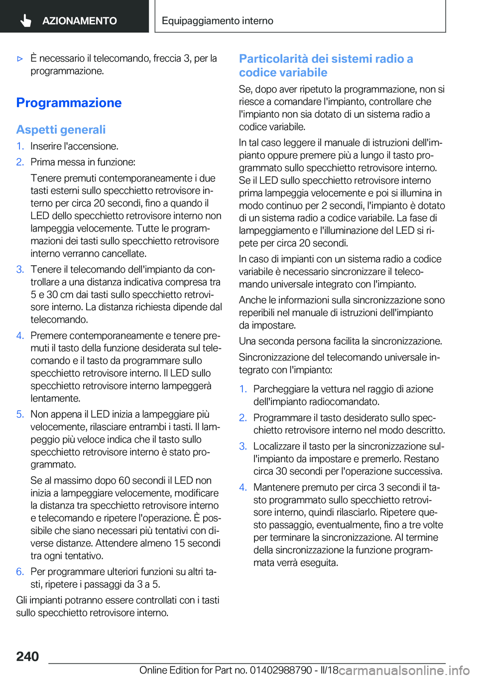 BMW X5 2018  Libretti Di Uso E manutenzione (in Italian) 'x�